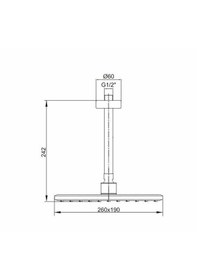 Resim Ar Lucia Tavandan Bağlantılı Duş Başlığı 102145061 Krom 