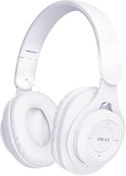 Resim Mu Art Ahşap Zore M6 Plus Ayarlanabilir Ve Katlanabilir Kulak Üstü Bluetooth Kulaklık Beyaz 