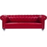 Resim 3A Mobilya New Red Sofistike Chesterfield 