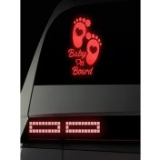 Resim Reflektörlü Arabada Bebek Var! Oto Sticker Yapıştırma 