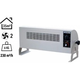 Resim HB3603000K Heatbox 360 3000W Monofaze Elektrikli Fanlı Isıtıcı Krem 