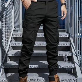 Resim Erkekler için Çoklu Cep Detaylı, Düz Renkli Bağcıklı Bel ve Fermuarlı Cep Detaylı, Siyah Khaki Taktik İş Pantolonu, Günlük Giyim İçin. Açık Hava, Yürüyüş, İnşaat - Esnek Olmayan Dayanıklı Kumaş, Bahar Yaz Sonbahar Kış Günlük Giyim, Normal Beden, Sokak Stili, Güçlendirilmiş Dikiş, Açık Hava Tutkunları İçin Mükemmel, Cadılar Bayramı ve Yılbaşı Hediyesi, Taktik Pantolon Erkekler İçin, Pantolon Erkekler İçin, Matkap Pantolon Erkekler İçin, Kargo Pantolon Erkekler İçin, İş Pantolon Erkekler İçin, İ 