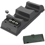 Resim Ps4 Slim / Pro Gamepad Yerleştirme Şarj Cihazı Kontrol Cihazı Ekran Işıklı Çift Şarj Cihazı İçin 