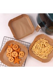 Resim Duffa Airfryer Pişirme Kağıdı, Hava Fritözü Pişirme Kağıdı 50 Adet Kare 