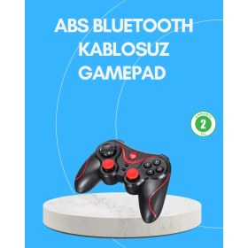 Resim Uzun Pil Ömürlü Kablosuz Oyun Kumandası Pc Telefon Tablet Için 