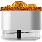 Resim Alev Difüzör Aromaterapi Esansiyel Yağı Difüzör Atmosfer Işığı 300ML Home Office Için Serin Sis Nemlendirici -A (Yurt Dışından) 