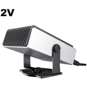 Resim Neevoyu 12v Araba Isıtıcı Soğutucu 2'li 1, Hızlı Isıtma, Buhar Ve Buz Temizleyici, 180 Derece Döner, Yüksek Güçlü, Kompakt Tasarım 