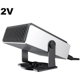 Resim Neevoyu 12v Araba Isıtıcı Soğutucu 2'li 1, Hızlı Isıtma, Buhar Ve Buz Temizleyici, 180 Derece Döner, Yüksek Güçlü, Kompakt Tasarım 