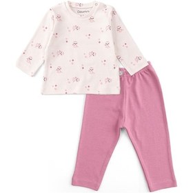 Resim Boumini Bebek Ve Çocuk Pijama Takımı Pembe Miskin Pembe 