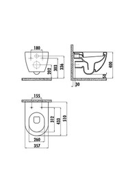 Resim Creavit Fe322 Free Asma Klozet Rim-Off Siyah Mat + Creavit Duck Y 