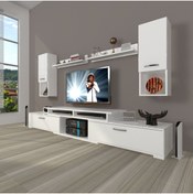 Resim Decoraktiv Flex 5da130 Mdf Tv Ünitesi Tv Sehpası - Parlak Beyaz 