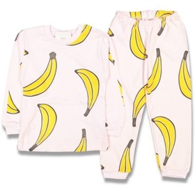 Resim My Jully Kız Bebek Muzlu Pijama Takımı 