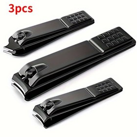 Resim 3PCS Paslanmaz Çelik Tırnak Makası, Tırnak Kesme Makinesi, Tırnak Törpüsü, Ayak Tırnak Makası Aracı 