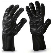 Resim Pazly Tcherchi 1 Yanmaz Fırın Eldiveni - Isıya Ve Kesilmeye Dayanıklı, 2 Adet Siyah Siyah 