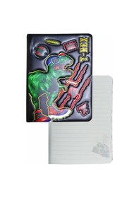 Resim Kabartmalı Not Defteri 1 Adet 96 Yaprak Çizgili Sukuşi Hatıra Defteri Squishy Erkek Modeli Hatıra Anı Defteri 13x18 Cm Siyah 