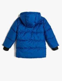 Resim Erkek Çocuk Kapüşonlu Şişme Mont Softshell 