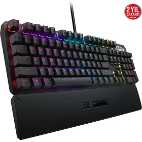 Resim ASUS TUF Gaming K3 RGB Red Switch Mekanik Kablolu Gaming (Oyuncu) Klavye 