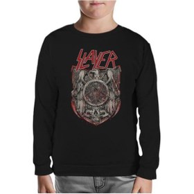 Resim Slayer - Eagle Siyah Çocuk Sweatshirt Siyah 