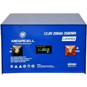 Resim MEGACELL LiFePO4 12.8V 200 Ah Lityum Demir Fosfat Akü 