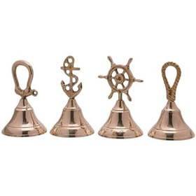 Resim Denizcilik Grubu-marine Pirinç Aksesuar-masa Üstü Zil 4 Lü-13x6x 