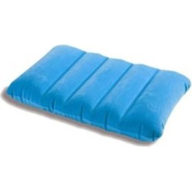 Resim Direkstoktan Renkli Şişme Seyahat Yastığı / İster Büyükler İster Küçüklere / Kadife Floklu Kaplama / 43 x 28 cm 