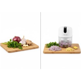 Resim USB Şarjlı Mini Rondo Sarımsak Soğan Zencefil 