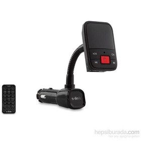 Resim S-link SL-FM65 SD/Usb Destekli + 2.1A Usb Şarj Portlu Fm Transmitter 