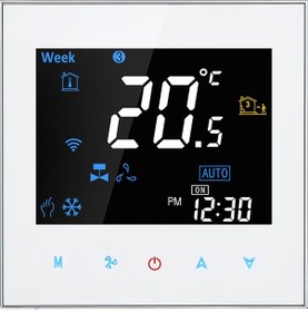 Resim Vkemall Bac-3000ALW İki Borulu Wifi Sesli Akıllı Oda Termostatı 