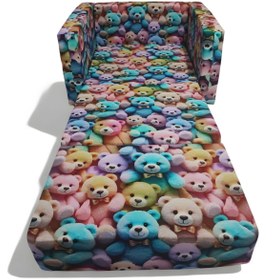 Resim LENSA HOME Çocuk Koltuğu Komple Sünger Katlanabilir Yataklı - Çocuk Minderi (0-4 YAŞ) 