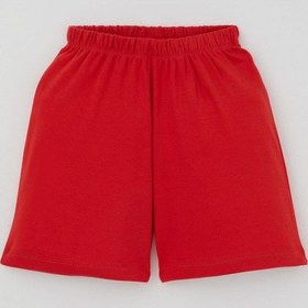 Resim Breeze Kız Çocuk Şortlu Pijama Takımı Çilek Desenli 4-8 Yaş, Krem 