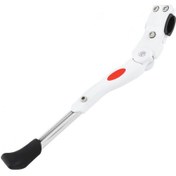 Resim Ağır Hizmet Dağ Bisikleti Desteği Bisiklet Desteği Ayarlanabilir Yan Arka Ayak Beyaz Beyaz 