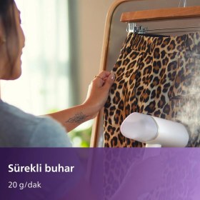 Resim Braventa Collection El Tipi Buharlı Ütü 3000 Serisi - Kompakt ve Katlanabilir Tasarım, 30 Saniyede Hazır, 1000W ve 20G/D 