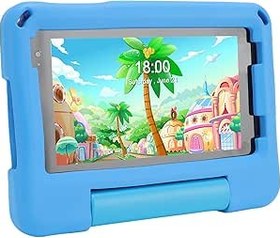 Resim Garsent 7 inç çocuk Tablet, 5g Wifi Wifi6 Tablet 1024 X 600 Hd ekranlı, 3500mAh Pil, Damla Geçirmez Kılıf, 2 Kamera, Erkek Kızlar Için Toddler Tablet, Eğitim oyunları, Eğitim oyunları (BLUE) 
