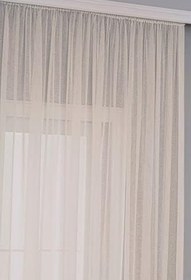 Resim Gauze Fabric Design Folded Keten Plus Bej KETEN PLUS YÜKSEK KALİTELİ TÜL PERDE 125 x 250 