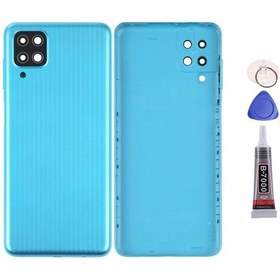 Resim Samsung M12 Yeşil Uyumlu Arka Kapak Batarya Kapağı Pil Kapağı Yapışkan Ve Sökme Aparatıyla Beraber Full Set Yeşil 