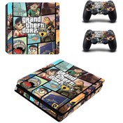 Resim Kt Decoration Grand Theft Auto V Playstation 4 Slim Kasa Sticker Kaplama - 01 