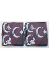Resim Sigara Tabakası(Kısa Sigara İçin)Bozkurt-Tuğra-Ayyıldız 