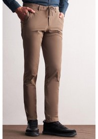 Resim İmza Koyu Vizon Yan Cep Düz Paça Slim Fit Chino Casual Pantolon 1003255158 Koyu Vizon 