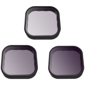 Resim Lemestar Telesın Gp-flt-902 3'lü Nd Filtre Seti - Gopro Hero 9/10 İçin Yüksek Kaliteli Aksiyon Kamerası Aksesuarı 