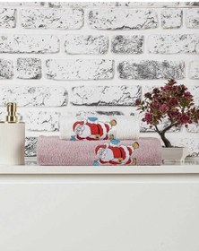 Resim Mira Home Banyo Havlusu Takımı Noel Baba Nakışlı Çok Renkli 