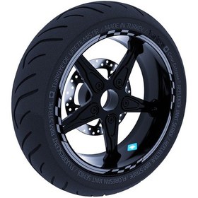 Resim Moto GP Yarış Bayraklı Taş Grisi Jant Şeridi Sticker Çınar Extreme 