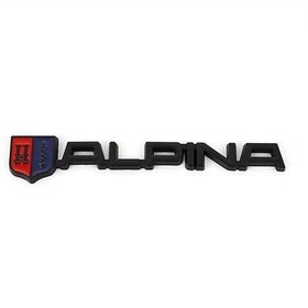 Resim Alpina Yapıştırma Siyah Bagaj ve Çamurluk Logosu 