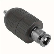 Resim NEWSHARK 1 adet 2-13mm 1/2" 20unf Kendinden Sıkılaştırıcı Anahtarsız Matkap Tutucu, Kendinden Kilitli Tasarım ile Güvenceyi Artırma İçin Çelik Darbe Anahtarı Dönüşüm Adaptörü, Matkap Tutucu Adaptörü | Şık Siyah Bitiş | Dayanıklı İnşaat 