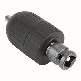 Resim NEWSHARK 1 adet 2-13mm 1/2" 20unf Kendinden Sıkılaştırıcı Anahtarsız Matkap Tutucu, Kendinden Kilitli Tasarım ile Güvenceyi Artırma İçin Çelik Darbe Anahtarı Dönüşüm Adaptörü, Matkap Tutucu Adaptörü | Şık Siyah Bitiş | Dayanıklı İnşaat 