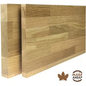 Resim Meşe Ahşap Plaka - 1. Sınıf Masif Panel 