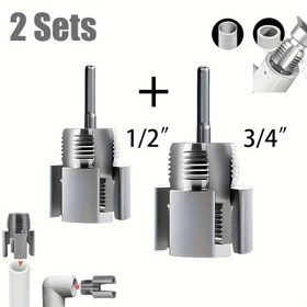 Resim 2'li set, 1/" ve 3/4" İçi Dışı Boru Diş Aleti, Çekilebilir PVC Kılavuz, Su Borelisi Şeridi Makinesi Đişleme Aracı, Íci Ve Daşí Plastik Booru Șerriliğe Uygun Makiine Metal Đizgi Alatlarì Tesisati Donanım Kompakt DIZGI Takimi Dayanimli Şerraj Design Güvenilır ΔIZGI Set Yuksek Kalite SERRAJ Tesvikiye Ocakcu We Bogazcilar Profesyonellere 