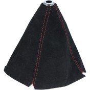 Resim Teltree Evrensel Araç Vites Kılıfı Premium Pu Deri, Manuel/otomatik Şanzıman Uyumlu, Kolay Montaj, Şık Tasarım 