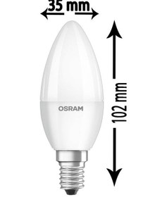Resim Osram Parathom 5W 40W Dim Led Mum Ampul Sarı 2700K E14 