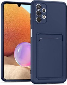 Resim Kipgsm Samsung Galaxy A73 İçin Kılıf Kamera Korumalı Kartlıklı Yumuşak Kadife Slikon Kartvizit Kapak 