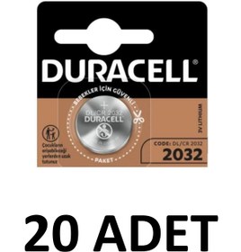 Resim Duracell 20 Adet Özel 2032 Lityum Düğme Pil 3v, (cr2032) 